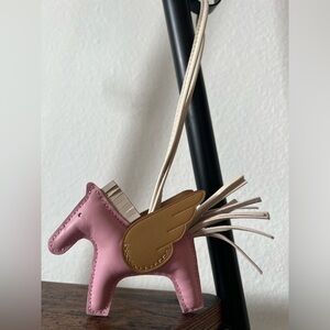 Hermes Rodeo Bag Charm Horse Used